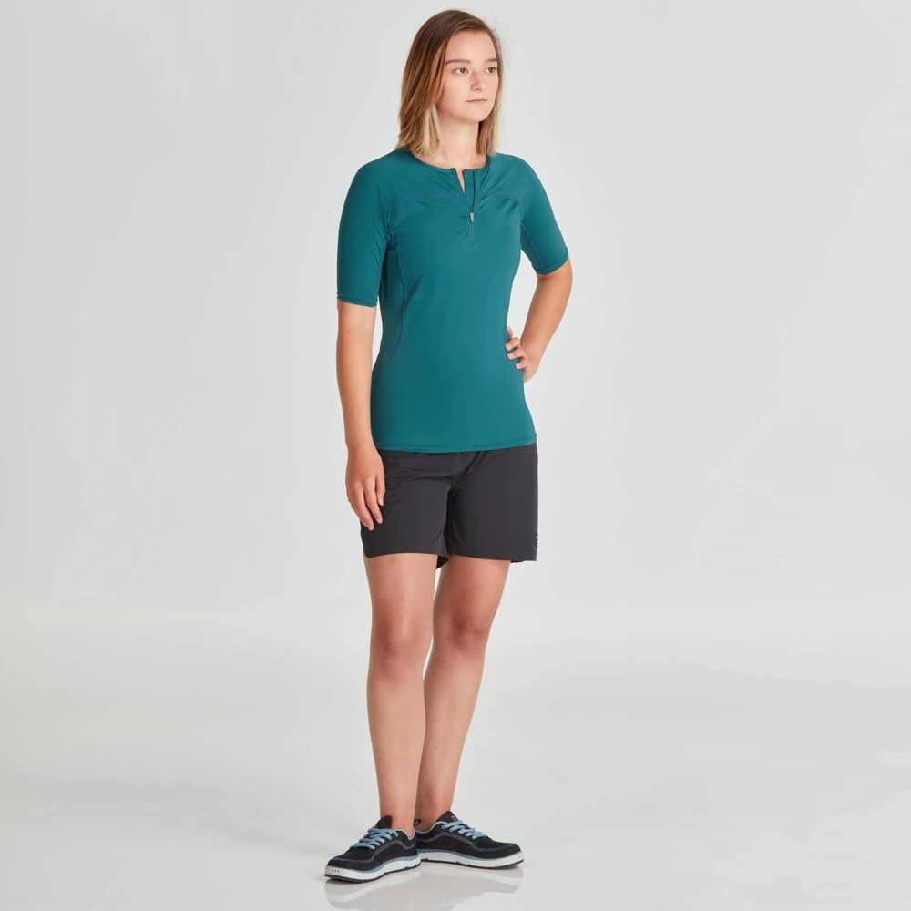 NRS Women's H2Core Rashguard Short-Sleeve Shirt Womens Thermal Layering 3 NRS Women's H2Core Rashguard Short-Sleeve Shirt Womens Thermal Layering