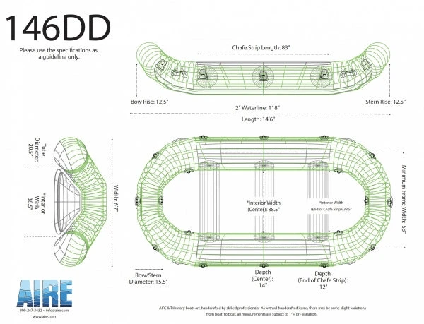 AIRE 146DD Double D Raft Rafts 13 AIRE 146DD Double D Raft Rafts