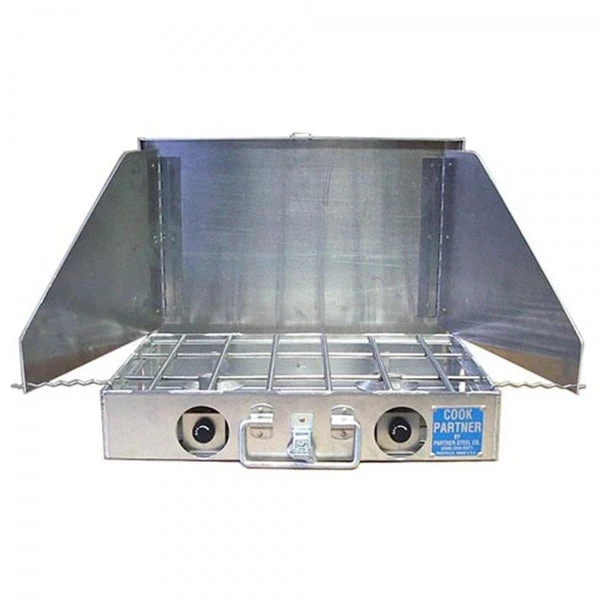 Partner Steel 2-Burner Camp Stove W/ Windscreen 1 Partner Steel 2-Burner Camp Stove W/ Windscreen