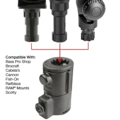 RAM Kayak Fishing Accessories Adapt-A-Post Track Base