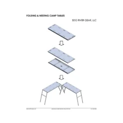 SDG River Gear Camp & Kitchen SDG Nesting Camp Tables 8 SDG River Gear Camp & Kitchen SDG Nesting Camp Tables