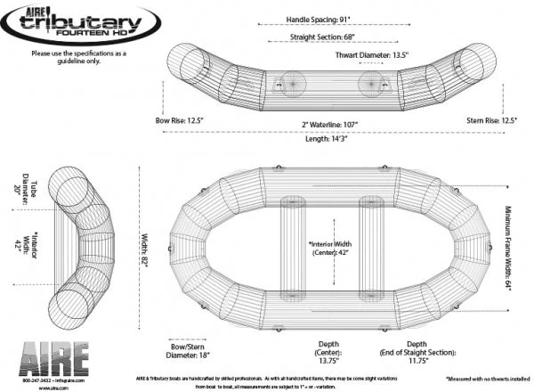 AIRE Tributary HD 14 Self Bailing Raft 4 AIRE Tributary HD 14 Self Bailing Raft