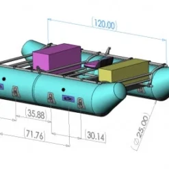 Jacks Plastic Catarafts Daddy Cat 13.5' Cataraft