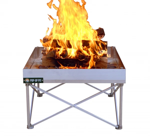 Fireside Pop-Up Fire Pit W/ Heat Shield Fire Pans & Acc. 1 Fireside Pop-Up Fire Pit W/ Heat Shield Fire Pans & Acc.