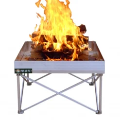 Fireside Pop-Up Fire Pit W/ Heat Shield Fire Pans & Acc. 5 Fireside Pop-Up Fire Pit W/ Heat Shield Fire Pans & Acc.